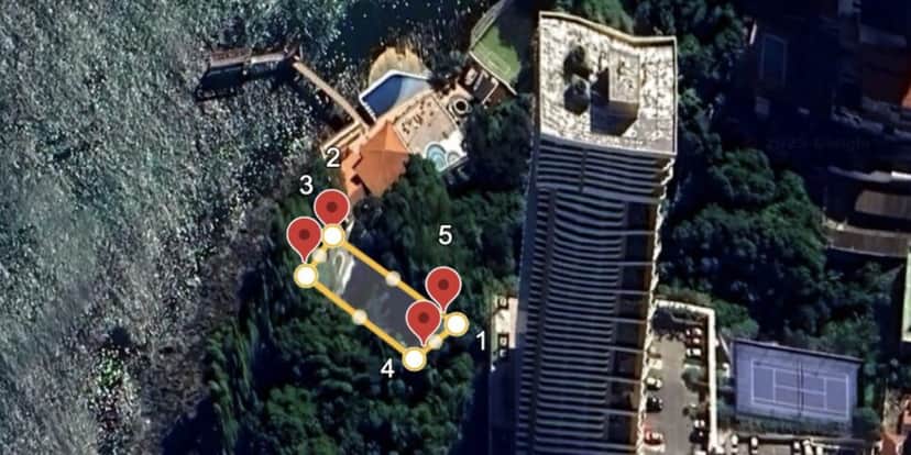 Esta é a área da demolição autorizada pela prefeitura (Reprodução: Google) Esta é a área da demolição autorizada pela prefeitura (Reprodução: Google)