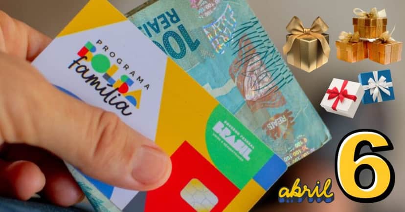 Bolsa Família com 6 presentões (Foto: Reprodução / Canva / Montagem TV Foco) Bolsa Família com 6 presentões (Foto: Reprodução / Canva / Montagem TV Foco)