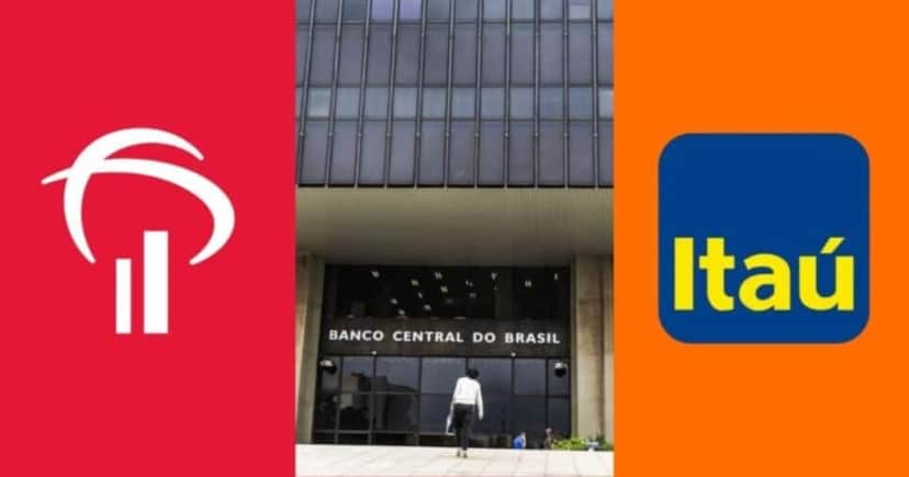 Banco Central emite comunicado de saque às pressas em poupanças Bradesco, Itaú e mais - Foto: Montagem Banco Central emite comunicado de saque às pressas em poupanças Bradesco, Itaú e mais - Foto: Montagem