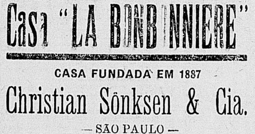 La Bomboniere era o antigo nome da fábrica (Foto Reprodução/SP Antiga) La Bomboniere era o antigo nome da fábrica (Foto Reprodução/SP Antiga)