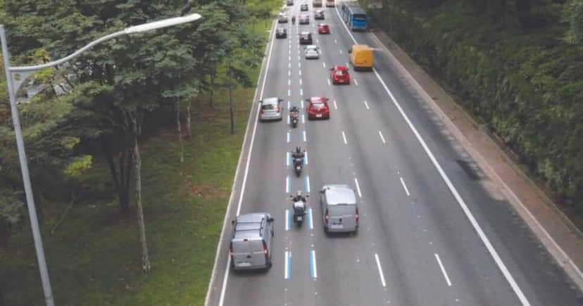 Nova lei das faixas é implementada em São Paulo (Foto: Divulgação)