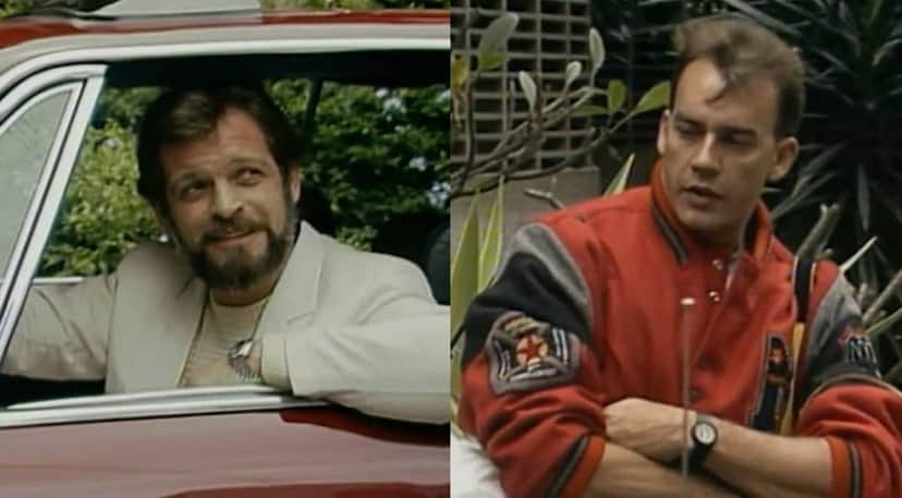 Bernardo (Marcos Wainberg) e Franklin (Paulo César Grande) na versão original (Foto: Reprodução / Globo) Bernardo (Marcos Wainberg) e Franklin (Paulo César Grande) na versão original (Foto: Reprodução / Globo)