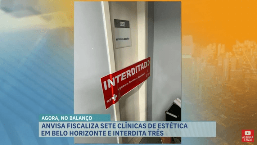 Três clínicas de estética em BH foram interditadas (Foto Reprodução/Youtube