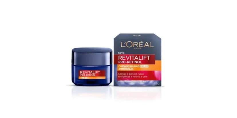 Revitalift Pro Retinol Cuidado Diurno FPS 20 da L’Oréal Paris (Foto: Internet) Revitalift Pro Retinol Cuidado Diurno FPS 20 da L’Oréal Paris (Foto: Internet)