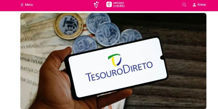 Serasa sobreo investimento no Tesouro Direto (Reprodução: Divulgação) Serasa sobreo investimento no Tesouro Direto (Reprodução: Divulgação)