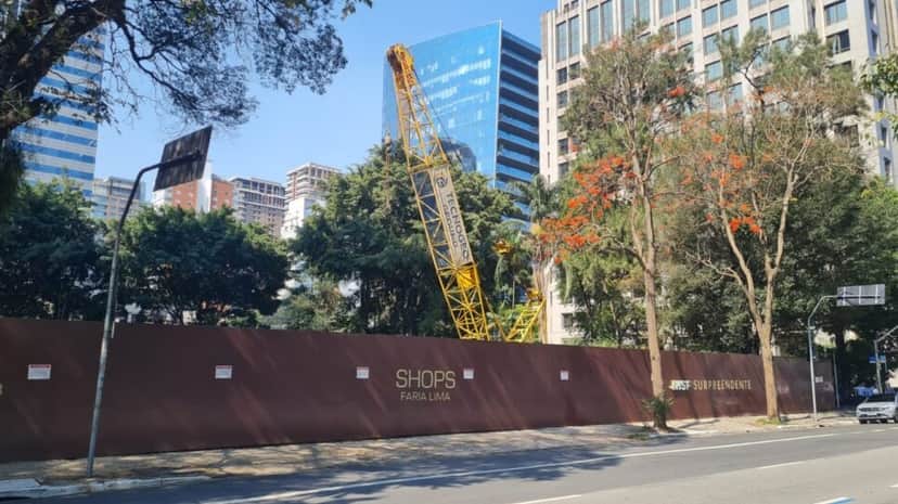 Obras do Shops Faria Lima, em SP, empreendimento vai aniquilar o Bourbon (Foto: Reprodução/ Internet) Obras do Shops Faria Lima, em SP, empreendimento vai aniquilar o Bourbon (Foto: Reprodução/ Internet)