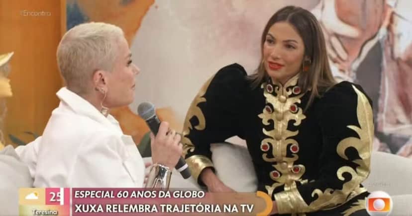 Xuxa Meneghel recebe homenagem no Encontro com Patrícia Poeta (Foto: Reprodução/TV Foco) Xuxa Meneghel recebe homenagem no Encontro com Patrícia Poeta (Foto: Reprodução/TV Foco)
