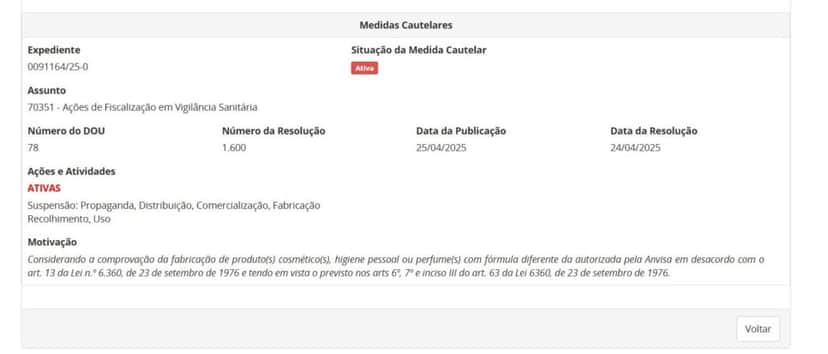 RESOLUÇÃO da ANVISA pt 2 (Foto Reprodução/ANVISA RESOLUÇÃO da ANVISA pt 2 (Foto Reprodução/ANVISA