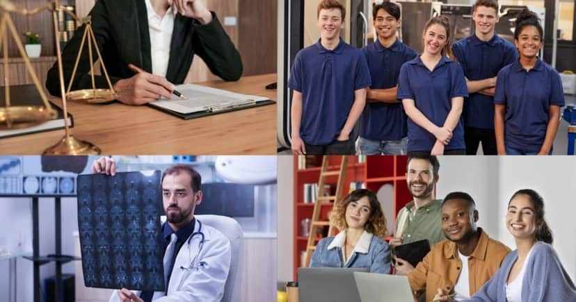 Advogado empresarial, jovens aprendizes, radiologista e estagiários (Foto Reprodução/Montagem/Tv Foco/Canva) Advogado empresarial, jovens aprendizes, radiologista e estagiários (Foto Reprodução/Montagem/Tv Foco/Canva)
