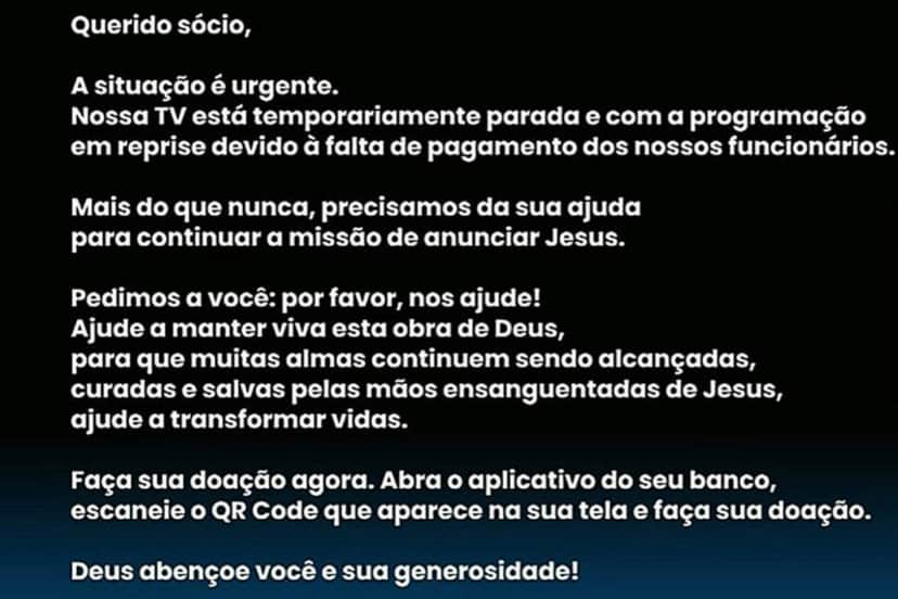 Emissora de TV emite comunicado (Foto: Reprodução)
