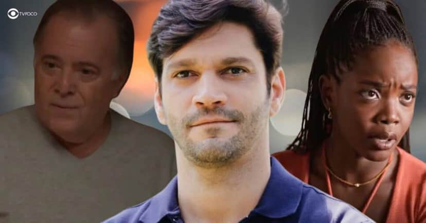 Abel, Vanderson e Leona em Dona de Mim (Foto: Reprodução / Globo / Montagem TV Foco) Abel, Vanderson e Leona em Dona de Mim (Foto: Reprodução / Globo / Montagem TV Foco)
