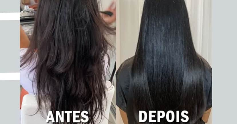 Banho de brilho, antes e depois Banho de brilho, antes e depois