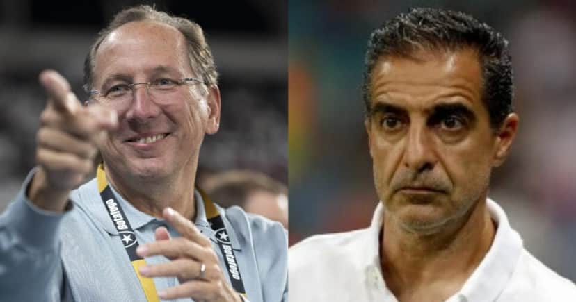 John Textor e Renato Paiva no Botafogo - (Foto: Reprodução/Montagem TV Foco)