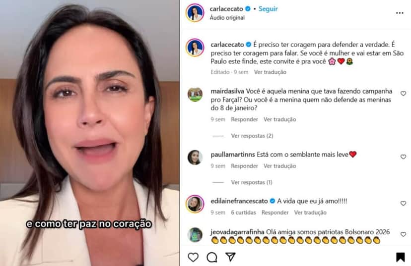 A famosa ex-âncora do Fala Brasil, da Record, hoje é mais ativa nas redes sociais (Foto: Reprodução/Instagram)
