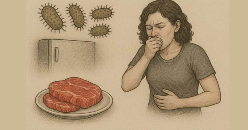 Ilustração de contaminação por carne estragada (Foto Reprodução/gmn) Ilustração de contaminação por carne estragada (Foto Reprodução/gmn)