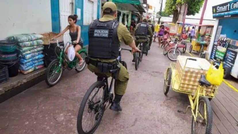 Cidade proíbe carros e motos e adota bicicleta (Foto: Reprodução/ Marco Santos/ Agência Pará) Cidade proíbe carros e motos e adota bicicleta (Foto: Reprodução/ Marco Santos/ Agência Pará)