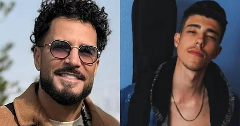 O famoso cantor ao lado de seu filho, Guilherme Rocha (Foto: Reprodução/Montagem TV Foco) O famoso cantor ao lado de seu filho, Guilherme Rocha (Foto: Reprodução/Montagem TV Foco)