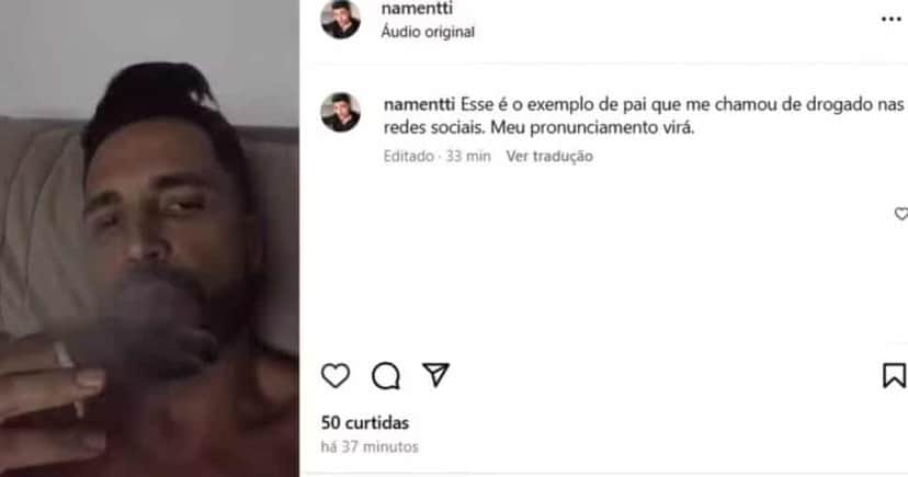 Filho de Latino rebate acusações do pai - Foto: Montagem Filho de Latino rebate acusações do pai - Foto: Montagem