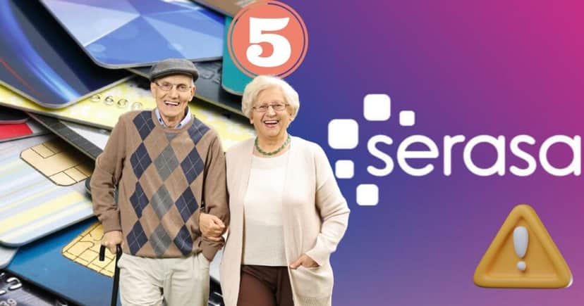 Idosos, cartões de crédito e Serasa (Foto: Reprodução / Canva / Montagem TV Foco) Idosos, cartões de crédito e Serasa (Foto: Reprodução / Canva / Montagem TV Foco)