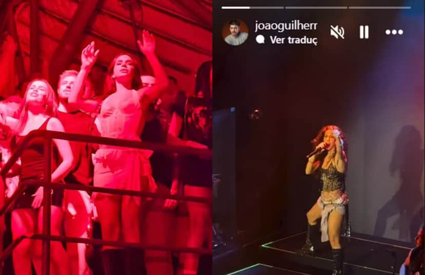 João Guilherme e Bruna Marquezine estiveram no mesmo show no Rio de Janeiro (Foto: Reprodução/Montagem TV Foco) João Guilherme e Bruna Marquezine estiveram no mesmo show no Rio de Janeiro (Foto: Reprodução/Montagem TV Foco)