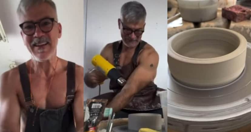 O famoso ator falou sobre como tem vivido após mudar de país (Foto: Reprodução/Montagem TV Foco) O famoso ator falou sobre como tem vivido após mudar de país (Foto: Reprodução/Montagem TV Foco)