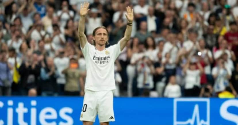 Luka Modric deixa o Real Madrid e está livre no mercado (Foto: Laliga/Divulgação) Atlético-MG Luka Modric deixa o Real Madrid e está livre no mercado (Foto: Laliga/Divulgação) Atlético-MG