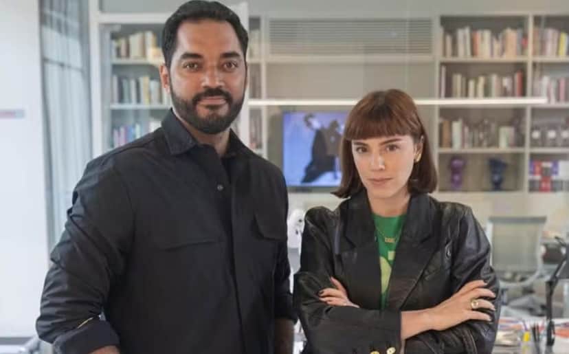 Mário Sérgio (Thomás Aquino) e Solange (Alice Wegmann) (Foto: Reprodução / Leo Rosário / Globo) Mário Sérgio (Thomás Aquino) e Solange (Alice Wegmann) (Foto: Reprodução / Leo Rosário / Globo)