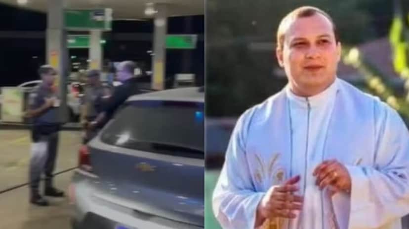 Ação da polícia em posto de gasolina; O padre famoso do interior de São Paulo (Foto: Reprodução/ g1/ Montagem) Ação da polícia em posto de gasolina; O padre famoso do interior de São Paulo (Foto: Reprodução/ g1/ Montagem)