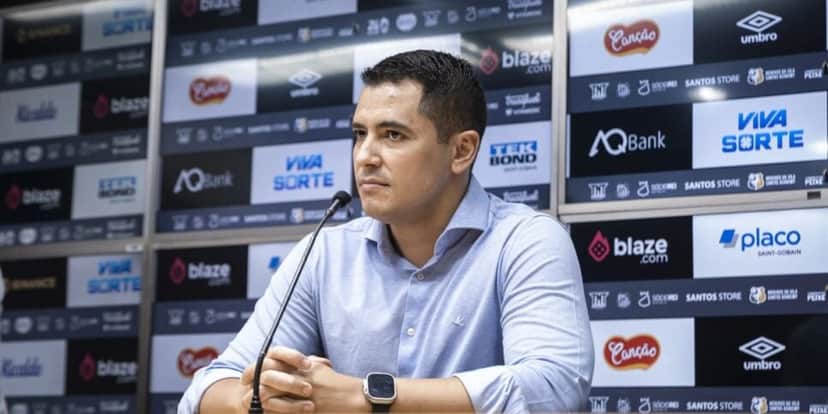 Pedro Martins seguirá como dirigente do Santos (Reprodução: Bruno Vaz) Pedro Martins seguirá como dirigente do Santos (Reprodução: Bruno Vaz)