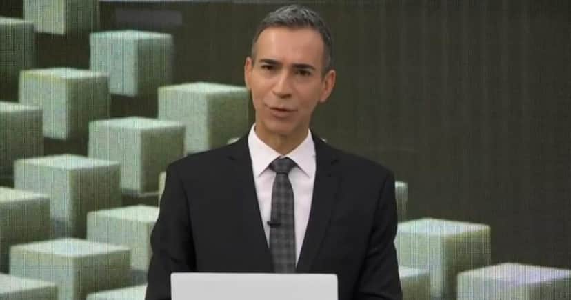 César Tralli fala sobre vacinação contra gripe no Jornal Hoje, da Globo (Foto: Reprodução) César Tralli fala sobre vacinação contra gripe no Jornal Hoje, da Globo (Foto: Reprodução)