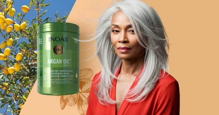 Máscara Argan Oil – Inoar (Foto Reprodução/Montagem/Lennita/Inoar/Canva) Máscara Argan Oil – Inoar (Foto Reprodução/Montagem/Lennita/Inoar/Canva)
