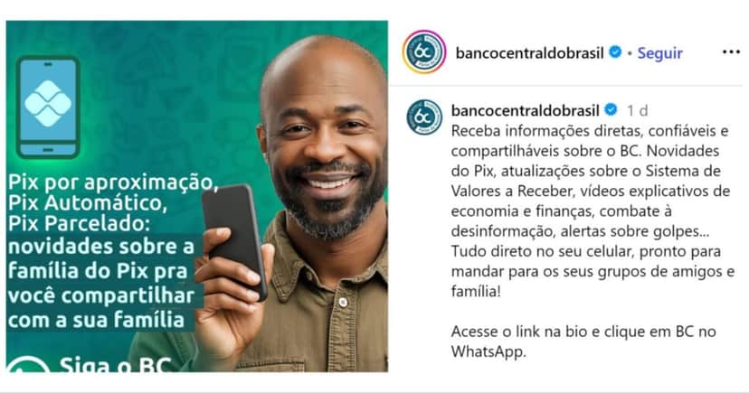 Banco Central faz comunicado Banco Central faz comunicado
