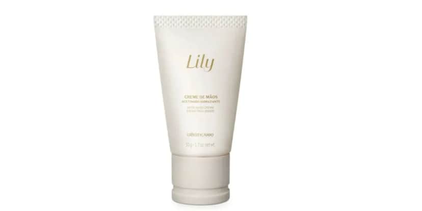 Creme de Mãos Acetinado Hidratante Lily (Foto: Boticário) Creme de Mãos Acetinado Hidratante Lily (Foto: Boticário)