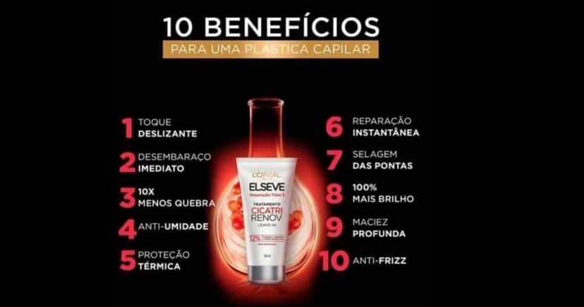 O Elseve Cicatri Renov traz 10 benefícios (Foto Reprodução/L'Oréal) O Elseve Cicatri Renov traz 10 benefícios (Foto Reprodução/L'Oréal)