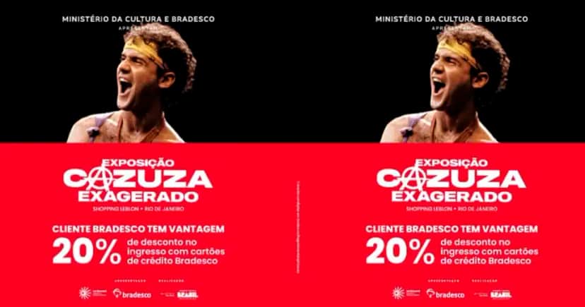 Exposição CAZUZA - Bradesco (Foto: Reprodução) Exposição CAZUZA - Bradesco (Foto: Reprodução)