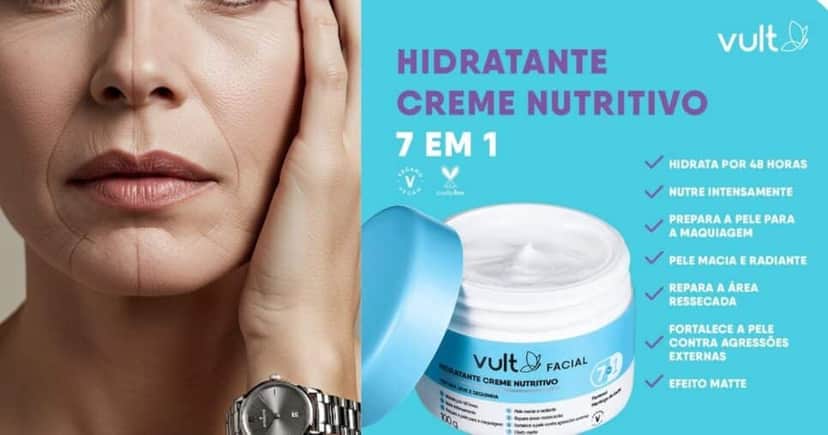 Vult Hidratante Facial Nutritivo (Foto Reprodução/Montagem/TV Foco/Lennita/GMN/Internet) Vult Hidratante Facial Nutritivo (Foto Reprodução/Montagem/TV Foco/Lennita/GMN/Internet)