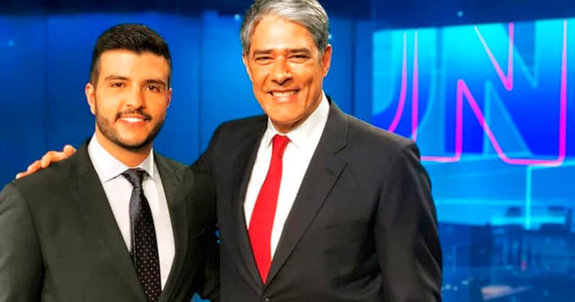 Matheus Ribeiro e Bonner (Foto: Reprdução) Matheus Ribeiro e Bonner (Foto: Reprdução)