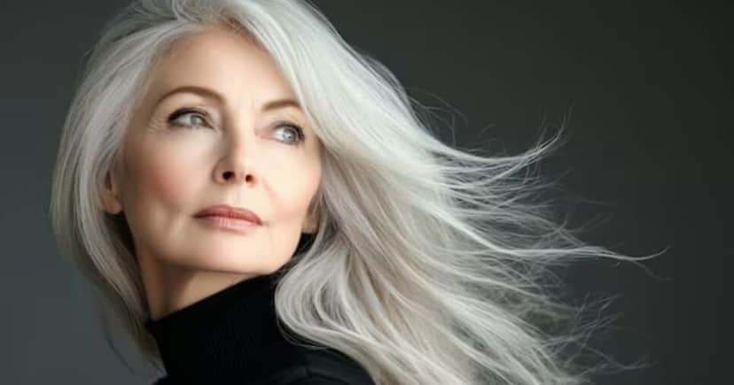 Mulher com o cabelo branco (Foto: Freepik) Mulher com o cabelo branco (Foto: Freepik)