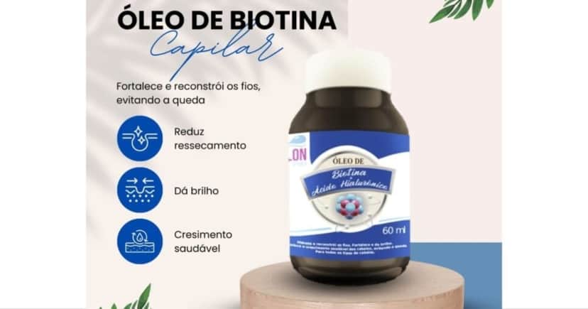 Óleo de Biotina (Foto: Reprodução/ Internet) Óleo de Biotina (Foto: Reprodução/ Internet)