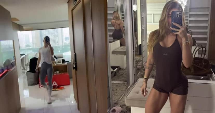 A famosa ex-mulher de Zé Felipe tem ficado em apartamento em SP (Foto: Reprodução/Montagem TV Foco) A famosa ex-mulher de Zé Felipe tem ficado em apartamento em SP (Foto: Reprodução/Montagem TV Foco)