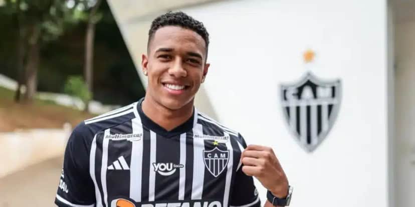 Brahian Palacios chegou ao Atlético-MG em 2024 (Reprodução: Pedro Souza) Brahian Palacios chegou ao Atlético-MG em 2024 (Reprodução: Pedro Souza)