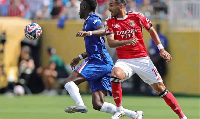 Jogo do Benfica e Chelsea gerou paralisação no Jornal Nacional - Foto: Internet Jogo do Benfica e Chelsea gerou paralisação no Jornal Nacional - Foto: Internet