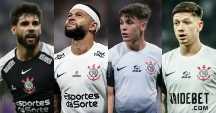 Yuri Alberto, Memphis, Breno Bidon e Rodrigo Garro (Foto: Reprodução/Montagem TV Foco)