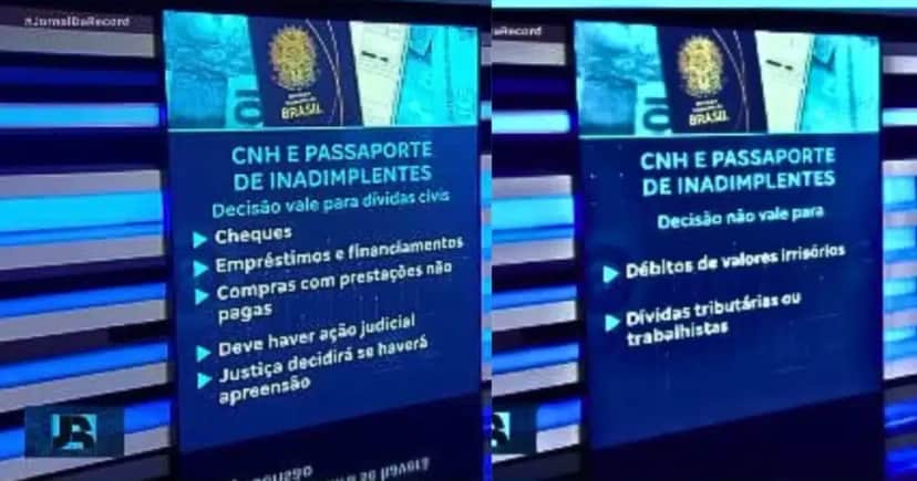 Dívidas válidas e inválidas para a sanção da lei (Foto Reprodução/Montagem/Tv Foco/YouTube) Dívidas válidas e inválidas para a sanção da lei (Foto Reprodução/Montagem/Tv Foco/YouTube)