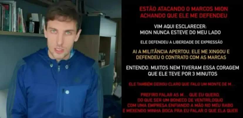 Léo Lins fala sobre climão envolvendo Marcos Mion (Foto: Reprodução/Montagem TV Foco) Léo Lins fala sobre climão envolvendo Marcos Mion (Foto: Reprodução/Montagem TV Foco)