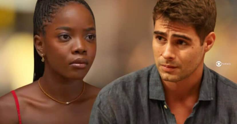 Leona e Davi em Dona de Mim (Foto: Reprodução / Globo / Montagem TV Foco) Leona e Davi em Dona de Mim (Foto: Reprodução / Globo / Montagem TV Foco)