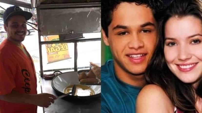 Maxwell Nascimento, ex- Malhação, vendendo pastéis (Foto: Reprodução/ Internet/ Globo/ Montagem) Maxwell Nascimento, ex- Malhação, vendendo pastéis (Foto: Reprodução/ Internet/ Globo/ Montagem)