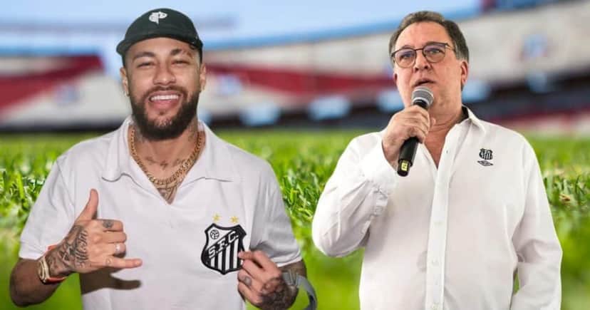 Neymar e Marcelo Teixeira (Foto: Reprodução / Santos / Montagem TV Foco) Neymar e Marcelo Teixeira (Foto: Reprodução / Santos / Montagem TV Foco)