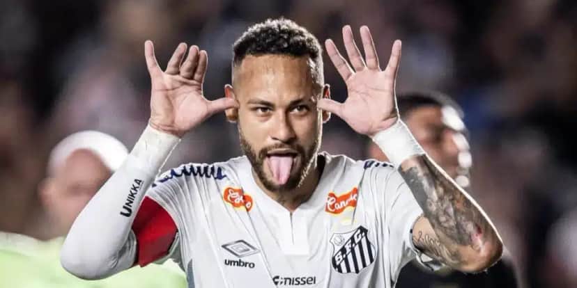 Neymar é o camisa 10 do Santos (Reprodução: Raul Baretta)