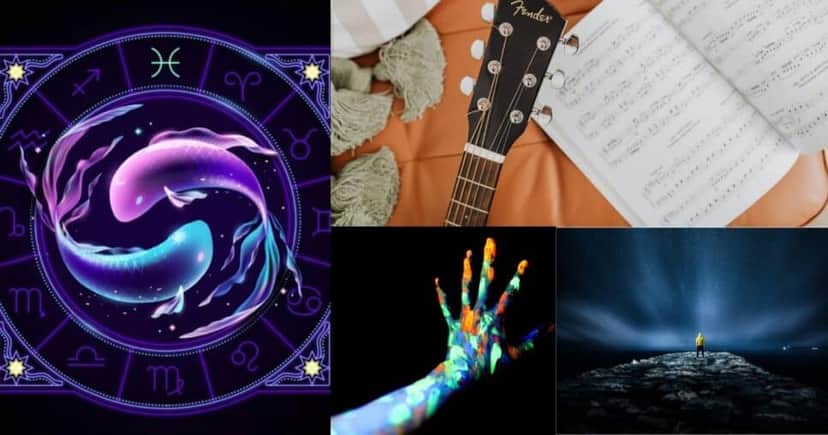 Signo de peixes deve investir em arte, música e até astrologia (Foto: Reprodução/Montagem/Lennita/Tv Foco/Canva) Signo de peixes deve investir em arte, música e até astrologia (Foto: Reprodução/Montagem/Lennita/Tv Foco/Canva)
